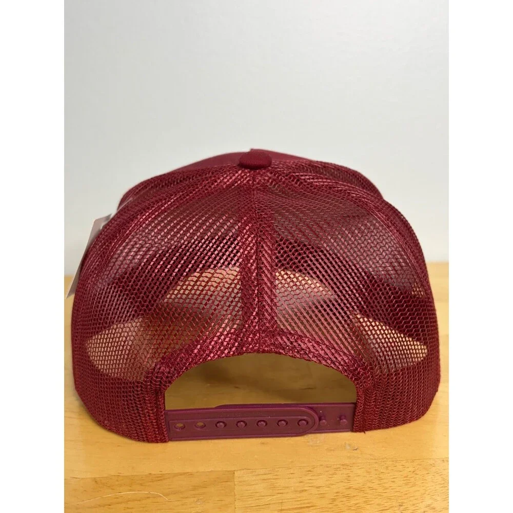 New Bass Pro Shops Gone Fishing Adjustable Strap Mesh Red Hat